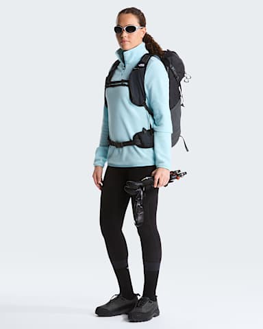 Glacierfleece met kwartrits voor dames TNF Glacier alt1