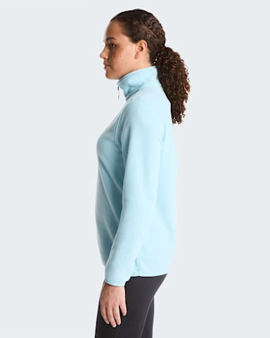 Glacierfleece met kwartrits voor dames TNF Glacier alt2