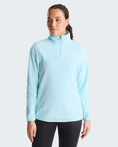 Glacierfleece met kwartrits voor dames TNF Glacier hero