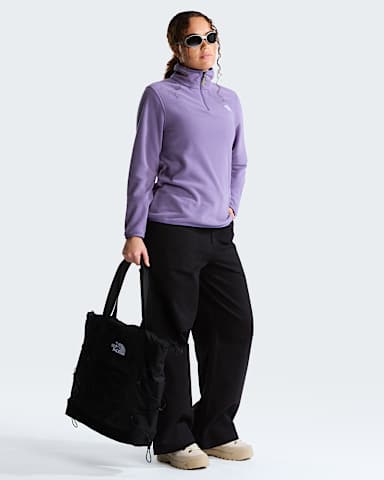 Womens Glacier 14 Zip Fleece TNF Grounded Plum ALT1