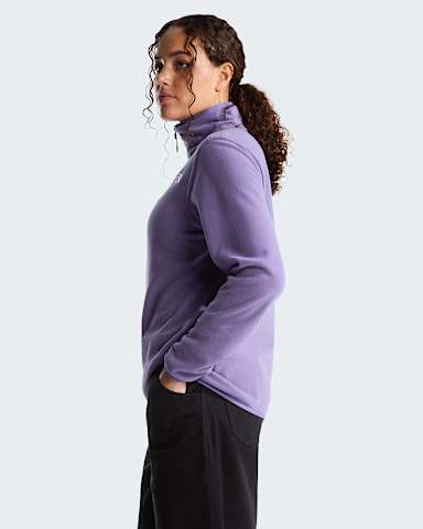 Womens Glacier 14 Zip Fleece TNF Grounded Plum ALT2