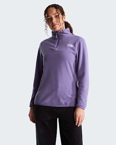 Womens Glacier 14 Zip Fleece TNF Grounded Plum HERO