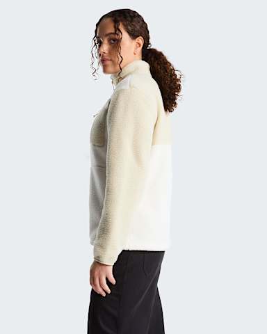 Womens Yumiori FullZip Fleece Jacket TNF White DuneDesert Stone ALT2