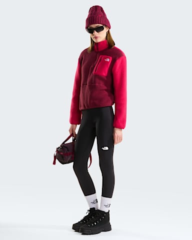 Giacca in pile Yumiori con cerniera a 14 da donna TNF Burgundy CrushLali Guran ALT1