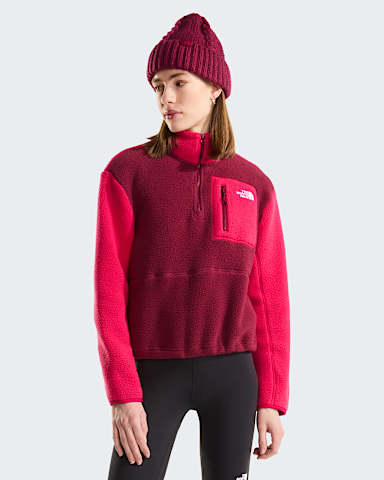 Giacca in pile Yumiori con cerniera a 14 da donna TNF Burgundy CrushLali Guran HERO