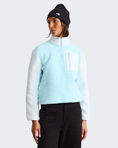 Yumiori Fleecejacke mit 14langem RV fr Damen TNF GlacierPearl Stone hero