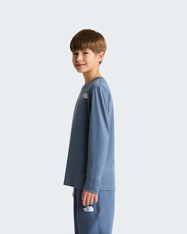 Tshirt a maniche lunghe 247 da ragazzi TNF Granite Grey ALT2