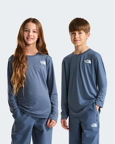 Tshirt a maniche lunghe 247 da ragazzi TNF Granite Grey HERO