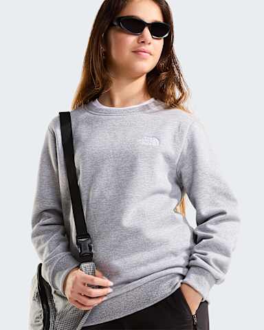 Teens Evolution Simple Dome Sweatshirt TNF TNF Pale Grey Heather ALT1