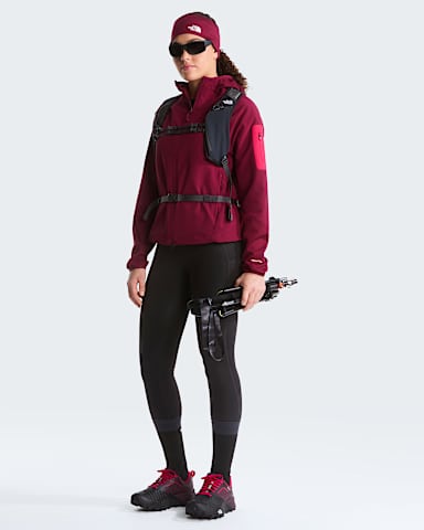 Chaqueta hbrida tcnica con capucha y cremallera integral Tek Approach para mujer TNF Burgundy CrushLali Guran ALT1