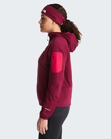 Chaqueta hbrida tcnica con capucha y cremallera integral Tek Approach para mujer TNF Burgundy CrushLali Guran ALT2
