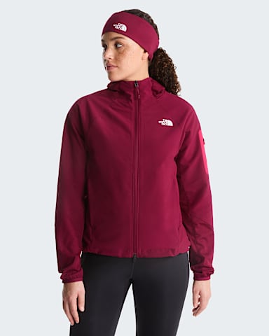 Chaqueta hbrida tcnica con capucha y cremallera integral Tek Approach para mujer TNF Burgundy CrushLali Guran HERO