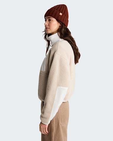 Veste en polaire demizippe Yumiori OffPeak pour femme TNF Timeless TaupeWhite Dune ALT2