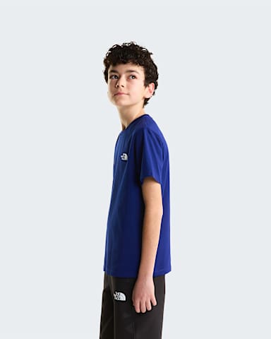 Teens Evolution Simple Dome TShirt TNF Bold Blue ALT2