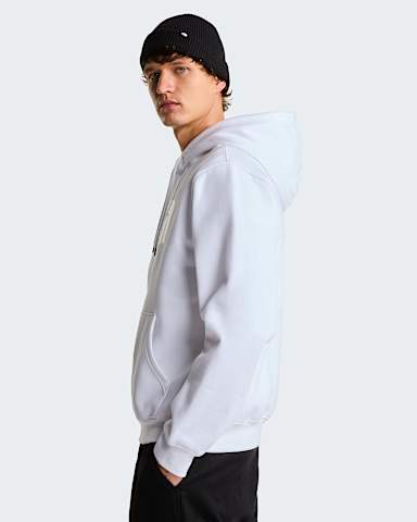 Mens TNF Essential Drew Peak Regular Hoodie TNF TNF White ALT2