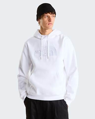 Mens TNF Essential Drew Peak Regular Hoodie TNF TNF White HERO
