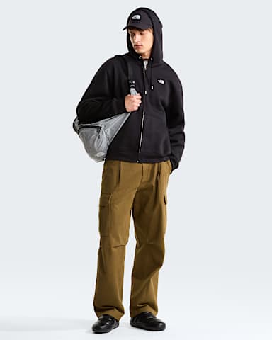 Sudadera con capucha y cremallera completa TNF Essential Simple Dome para hombre TNF TNF Black ALT1