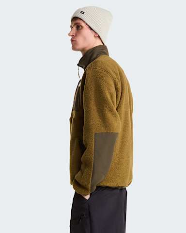Yumiori OffPeak 12 Zip Fleece Jacket M TNF Caraway SeedNew Taupe Green ALT2