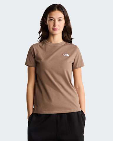 Womens Evolution Simple Dome Slim TShirt TNF Garnet HERO