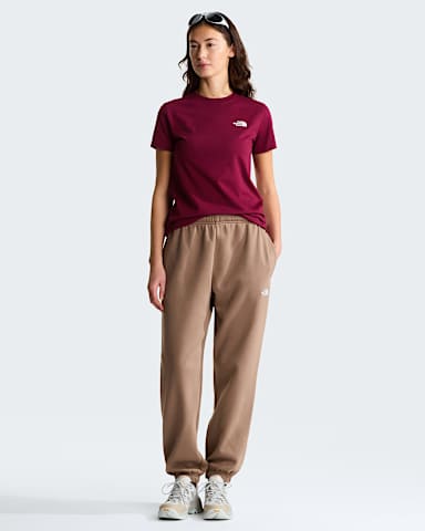 Womens Evolution Simple Dome Slim TShirt TNF Burgundy Crush ALT1