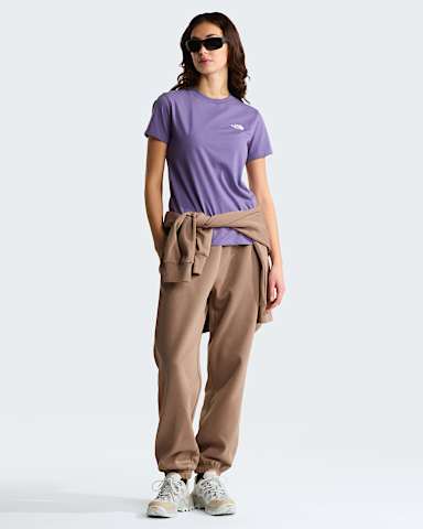 Evolution Simple Dome Slim TShirt voor dames TNF Grounded Plum ALT1