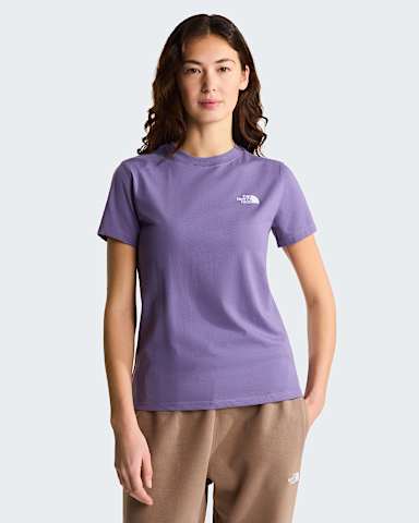 Evolution Simple Dome Slim TShirt voor dames TNF Grounded Plum HERO