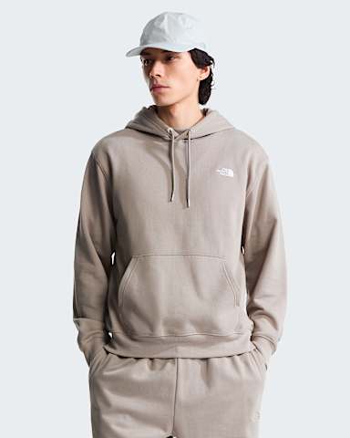 Mens TNF Essential Terry Simple Dome Relaxed Hoodie TNF Stone Slab HERO