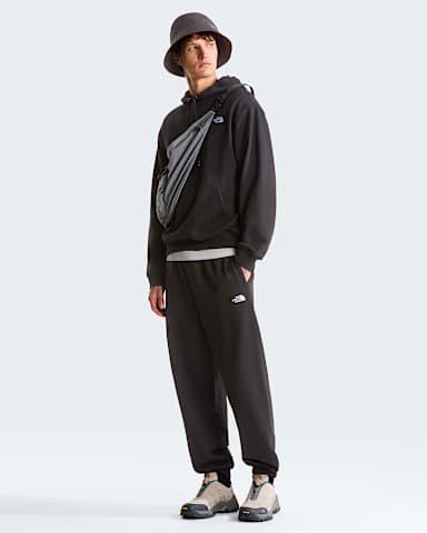 Mens TNF Essential Terry Simple Dome Relaxed Hoodie TNF TNF Black ALT1