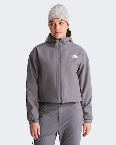 Gesoleerde cropped Quest DryVentjas voor dames TNF Smoked Pearl HERO