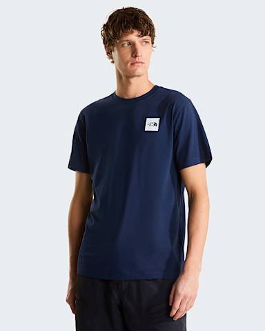 Camiseta recta Box Half Dome Evolution para hombre TNF Summit Navy HERO
