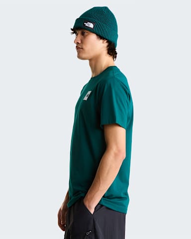 Mens Evolution Box Half Dome Regular TShirt TNF Pacific Teal ALT2