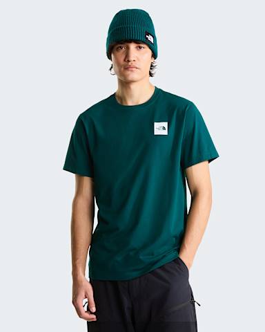 Mens Evolution Box Half Dome Regular TShirt TNF Pacific Teal HERO