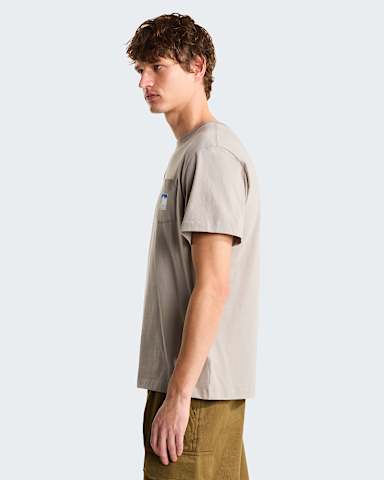 Mountain Logo relaxt geschnittenes TShirt mit Grafik fr Herren TNF Stone Slab ALT2