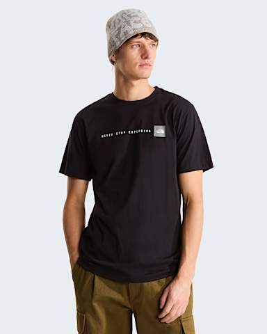 Tshirt standard Never Stop Exploring Graphic pour homme TNF TNF BlackTNF White HERO
