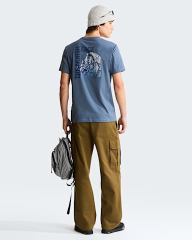 Mens Half Dome Photo Regular Graphic TShirt TNF Granite Grey ALT2