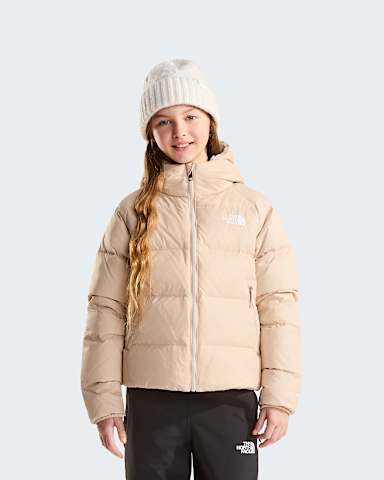 Giacca in piumino con cappuccio Hydrenalite da ragazza TNF Timeless Taupe HERO