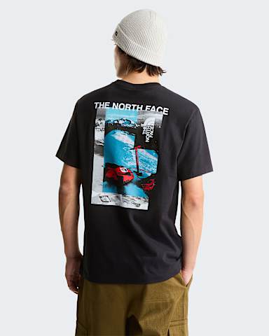 Mens Apex 75 Collage Relaxed TShirt TNF TNF Black HERO