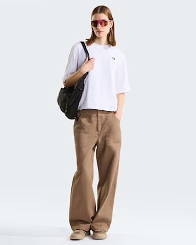 Camiseta holgada de corte boxy Simple Dome Esencial TNF para mujer TNF TNF White ALT1