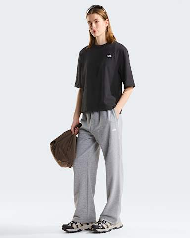 TNF Essential Simple Dome Boxy Relaxed Tshirt voor dames TNF TNF Black ALT1