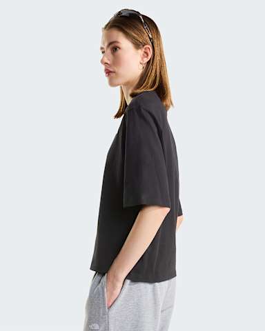 TNF Essential Simple Dome Boxy Relaxed Tshirt voor dames TNF TNF Black ALT2