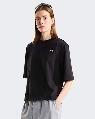 TNF Essential Simple Dome Boxy Relaxed Tshirt voor dames TNF TNF Black HERO
