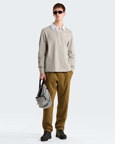 Vista Rugbyshirt met Lange Mouwen voor heren TNF Stone Slab ALT1