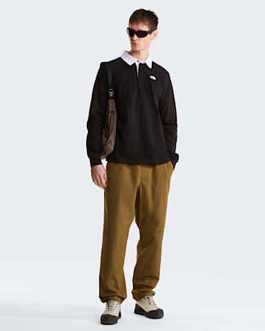 Mens Vista LongSleeve Rugby Shirt TNF TNF Black ALT1