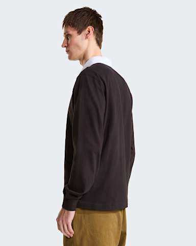 Mens Vista LongSleeve Rugby Shirt TNF TNF Black ALT2