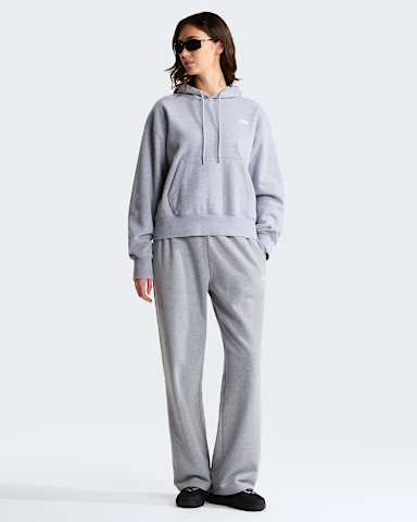 Womens TNF Essential Simple Dome Boxy Oversized Hoodie TNF TNF Pale Grey Heather ALT1