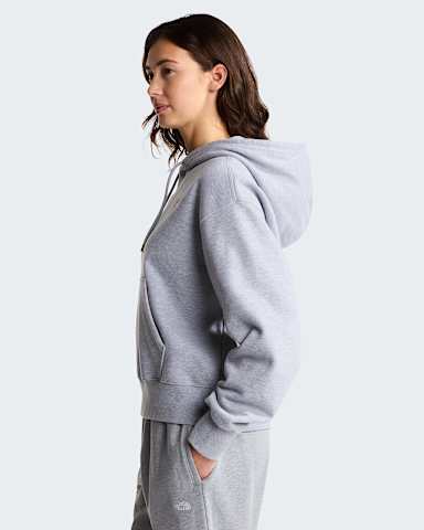 Womens TNF Essential Simple Dome Boxy Oversized Hoodie TNF TNF Pale Grey Heather ALT2