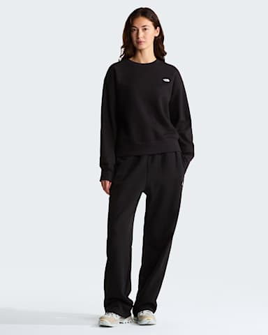 TNF Essential Simple Dome Boxy Oversized Sweatshirt voor dames TNF TNF Black ALT1