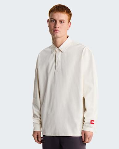 TNF Red Box Rugby Shirt Unisex TNF White Dune ALT2