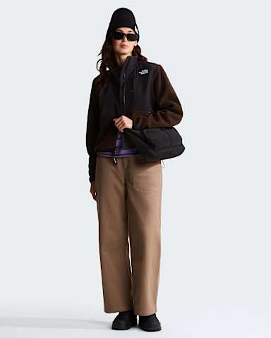 Womens Pinecrest Wide Leg Trousers TNF Garnet ALT1
