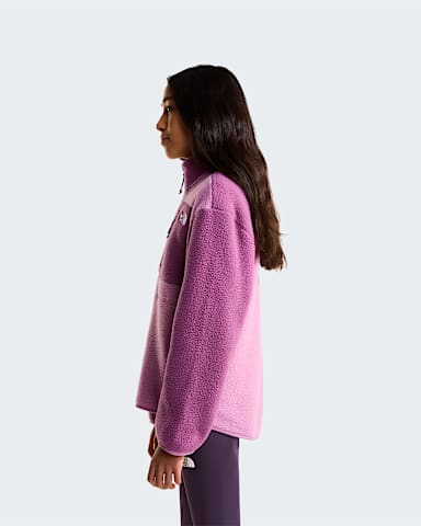 Teens Yumiori 14 Zip Fleece Jacket TNF Hushed LavenderChroma Purple ALT2